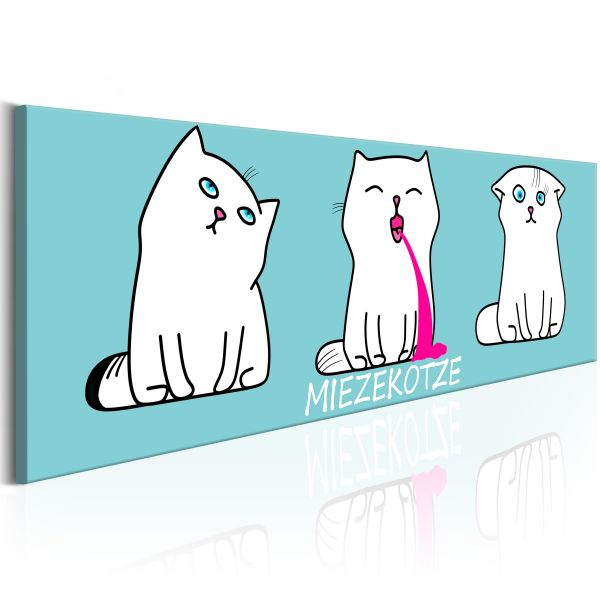 Tableau Miezekotze Cat Trio Blue