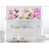 Tableau Colourful Hummingbirds 1 Pièce Narrow