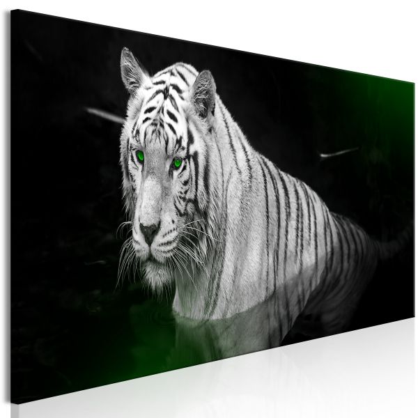 Tableau Shining Tiger 1 Pièce Green Narrow