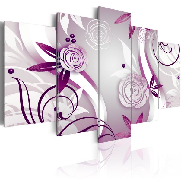 Tableau Roses violettes