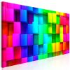 Tableau Colourful Cubes (5 Parts) Narrow