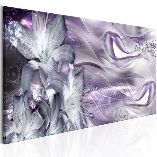 Tableau Lilies and Waves (1 Part) Narrow Pale Violet