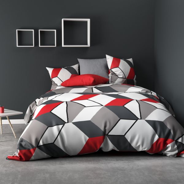 Parure de lit - Housse de couette 100% Coton 57 fils Volta