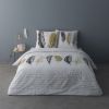 Housse de couette 220x240 + 2 taies d'oreiller Percale de Coton Jude