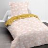 Housse de couette 140x200 + 1 taie d'oreiller 100% coton Happy 1.1