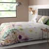 Housse de couette et taie d'oreiller coton Fourgeres Couleur