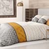 Housse de couette et taie d'oreiller coton Gaya