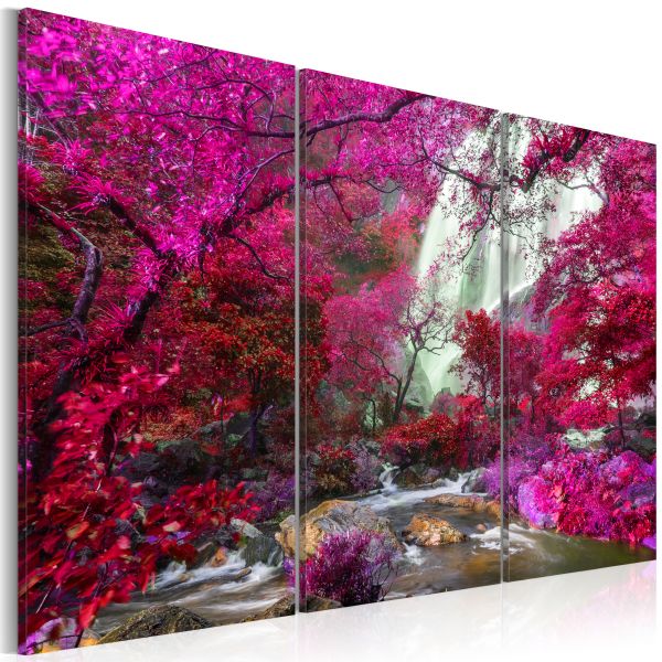 Tableau Beautiful Waterfall: Pink Forest