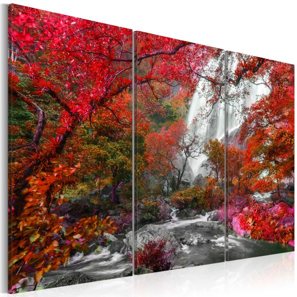 Tableau Beautiful Waterfall: Autumnal Forest