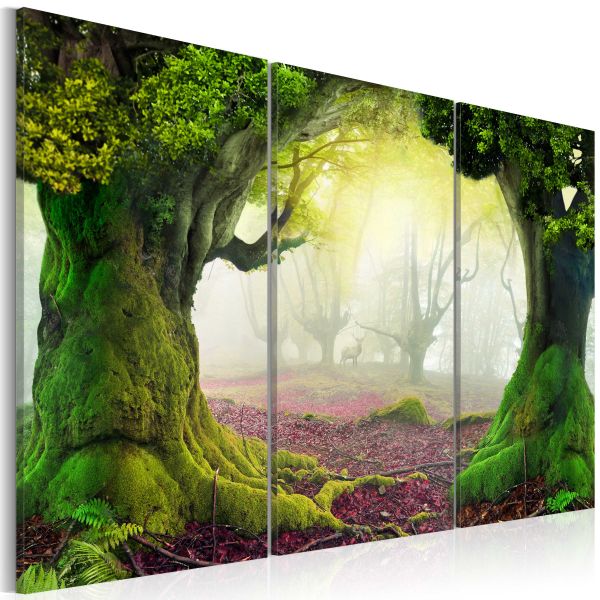 Tableau Mysterious forest - triptych