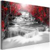 Tableau Cascade of Thoughts (1 Part) Wide Red
