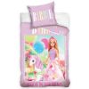 Parure de lit enfant Barbie – Housse de couette Licorne 100% coton 140x200 cm