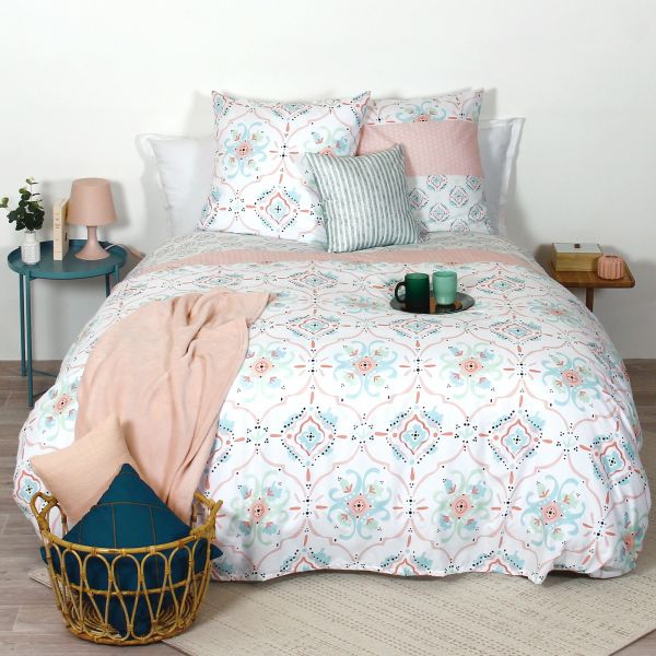 Parure de couette 3 pièces 220x240 cm 100% Polyester 72 gsm Solal