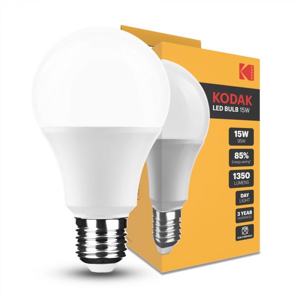 Ampoule LED Kodak Max Globe A65 15W E27 270° 6000K (1350 lumen)