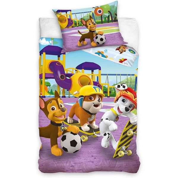 Parure de lit enfant Pat Patrouille – Soccer 100% coton 140x200 cm