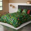 Housse de couette et taie d'oreiller 100% Coton 57 fils Jungle