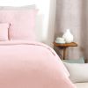 Housse de couette et taie d'oreiller 100% Gaze de Coton Rose