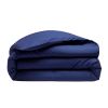 Housse de couette 100% Percale de Coton Lavé 80 fils Bâton Rouge Bleu