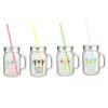 Coffret Mojito Mason Jar avec 4 chopes en verre 45 cl