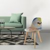 Chaise scandinave Patchwork motif multicolore