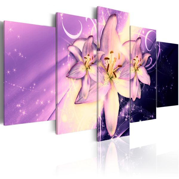 Tableau Fleurs Purple Galaxy