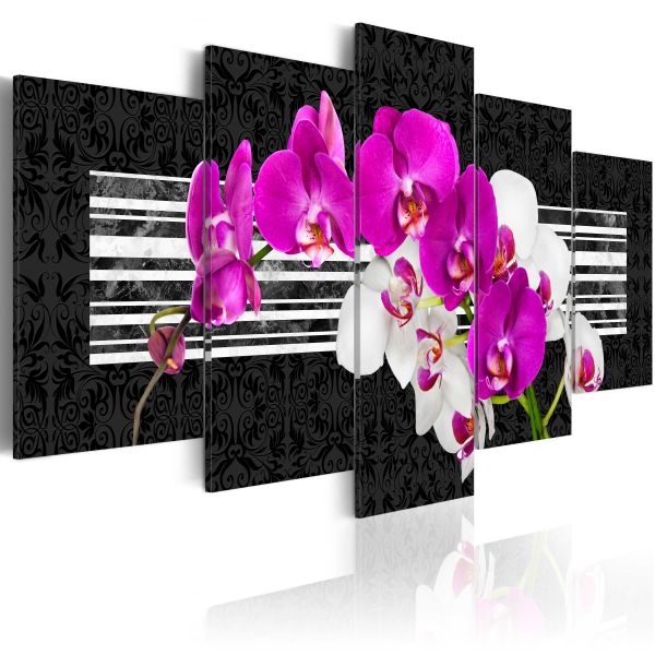 Tableau Fleurs Modest orchids