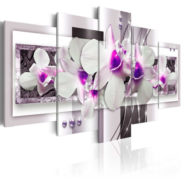 Tableau Fleurs With violet accent