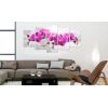 Tableau Fleurs Abstract Garden: Pink Orchids