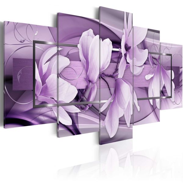 Tableau Fleurs Purple Wave