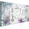 Tableau Fleurs Home and Hummingbirds (1 Part) Green Narrow