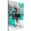 Tableau Fleurs Bouquet of Colours (1 Part) Vertical Green