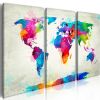 Tableau Cartes du monde World Map: An Explosion of Colors