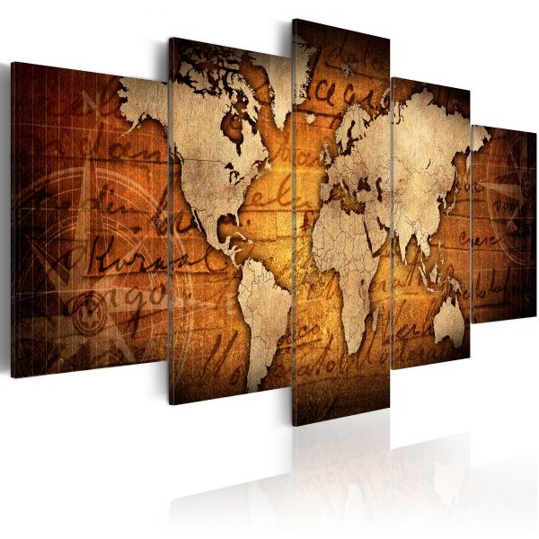 Tableau Cartes du monde Amber Map