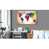 Tableau Cartes du monde Colourful Ranger