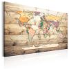 Tableau Cartes du monde World Map: Colourful Continents