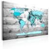 Tableau Cartes du monde World Map: Blue World