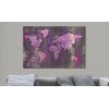 Tableau Cartes du monde Amethyst Map