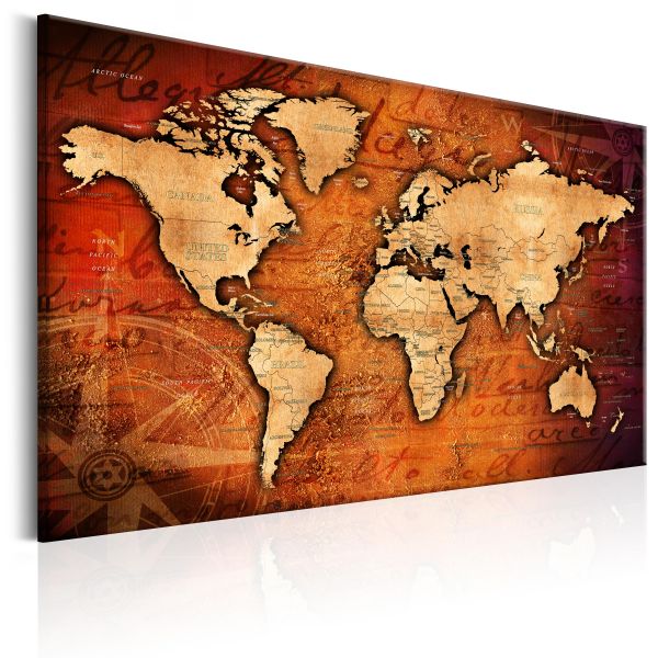 Tableau Cartes du monde Amber World