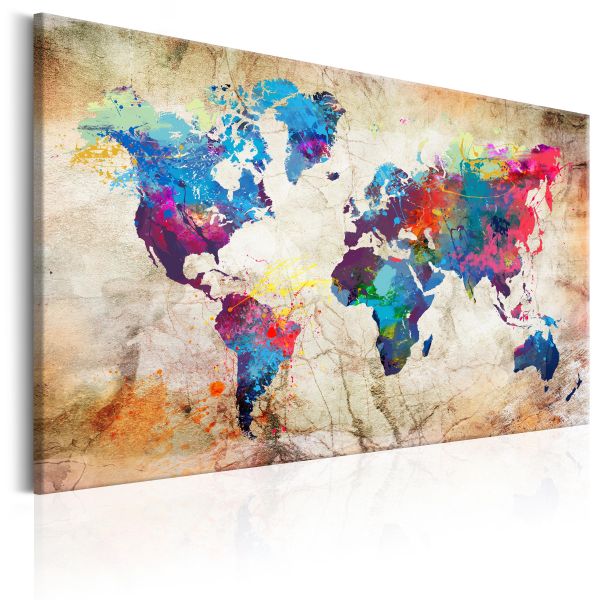 Tableau Cartes du monde World Map: Urban Style