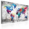 Tableau Cartes du monde World Map: Grey Style