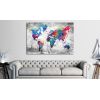 Tableau Cartes du monde World Map: Grey Style