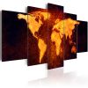 Tableau Cartes du monde Carte du monde - Lave chaude