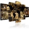 Tableau Cartes du monde Continents of bronze