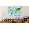 Tableau Cartes du monde Children's Map: Colourful Travels