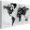 Tableau Cartes du monde Colourless World (1 Part) Wide