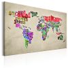 Tableau Cartes du monde World Map: World Tour (EN)