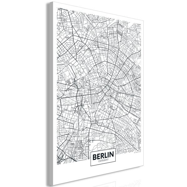 Tableau Cartes du monde Map of Berlin (1 Part) Vertical