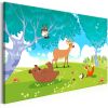 Tableau Pour enfants Friendly Animals (1 Part) Wide