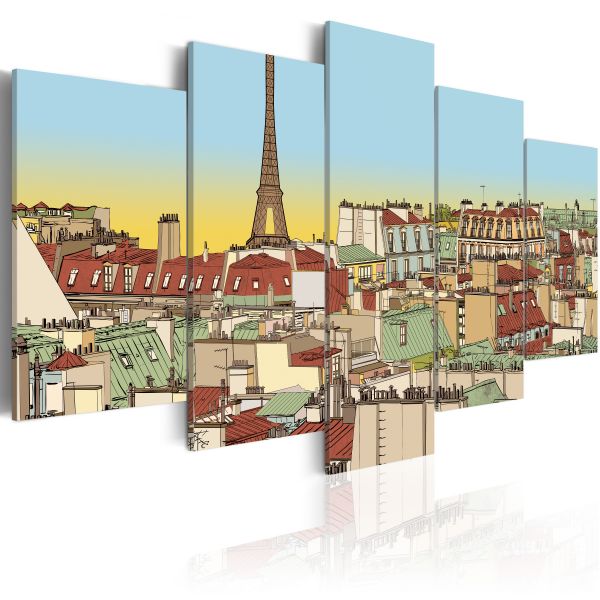 Tableau Villes Image idyllique de Paris