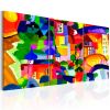 Tableau Villes Colourful Town